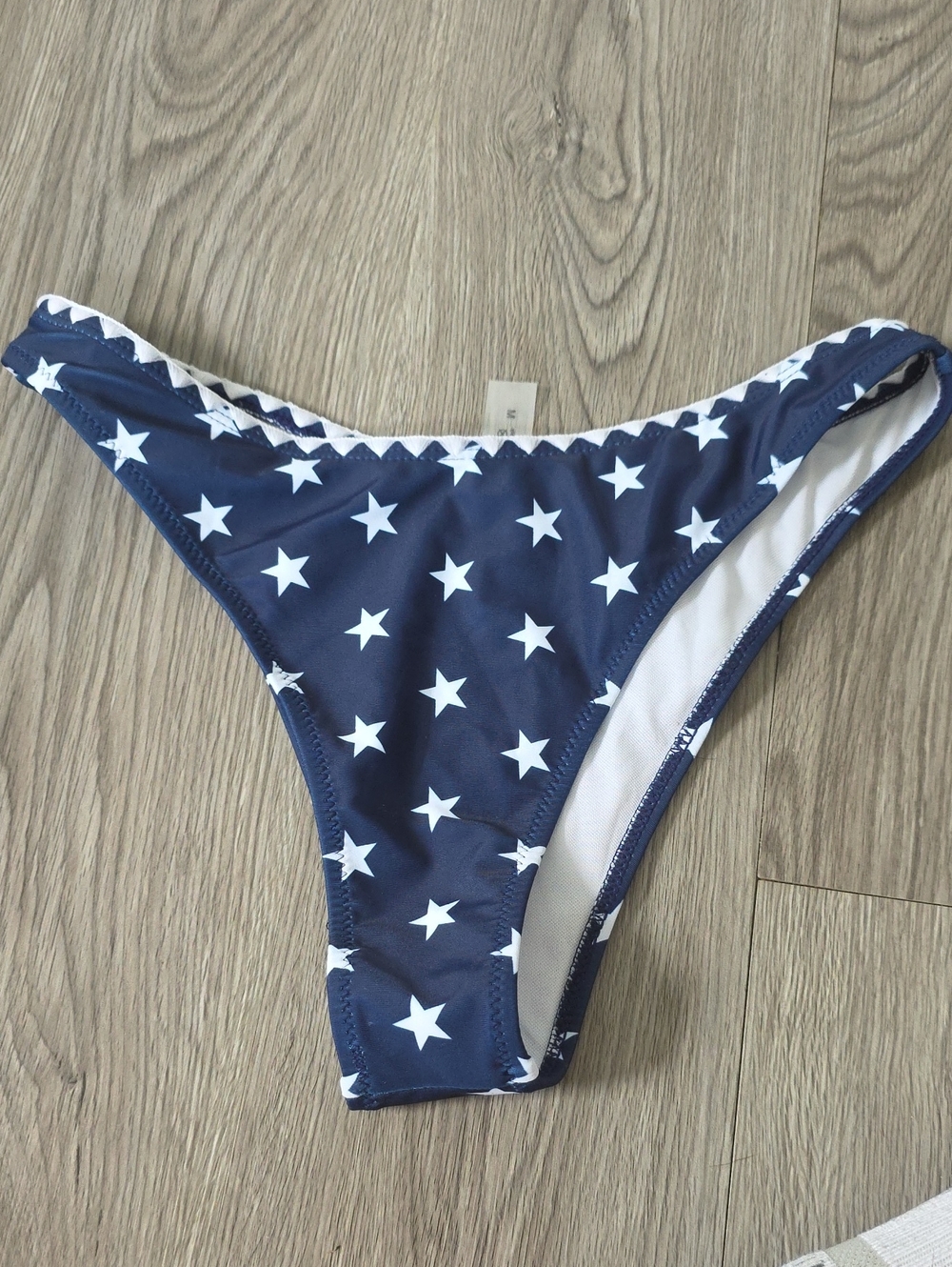 108 - SHEIN Navy Blue Star Print Bikini Bottoms